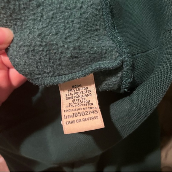 LLBean Quilted Sweatshirt 1/4 Zip Pullover Women's - Picture 7 of 7